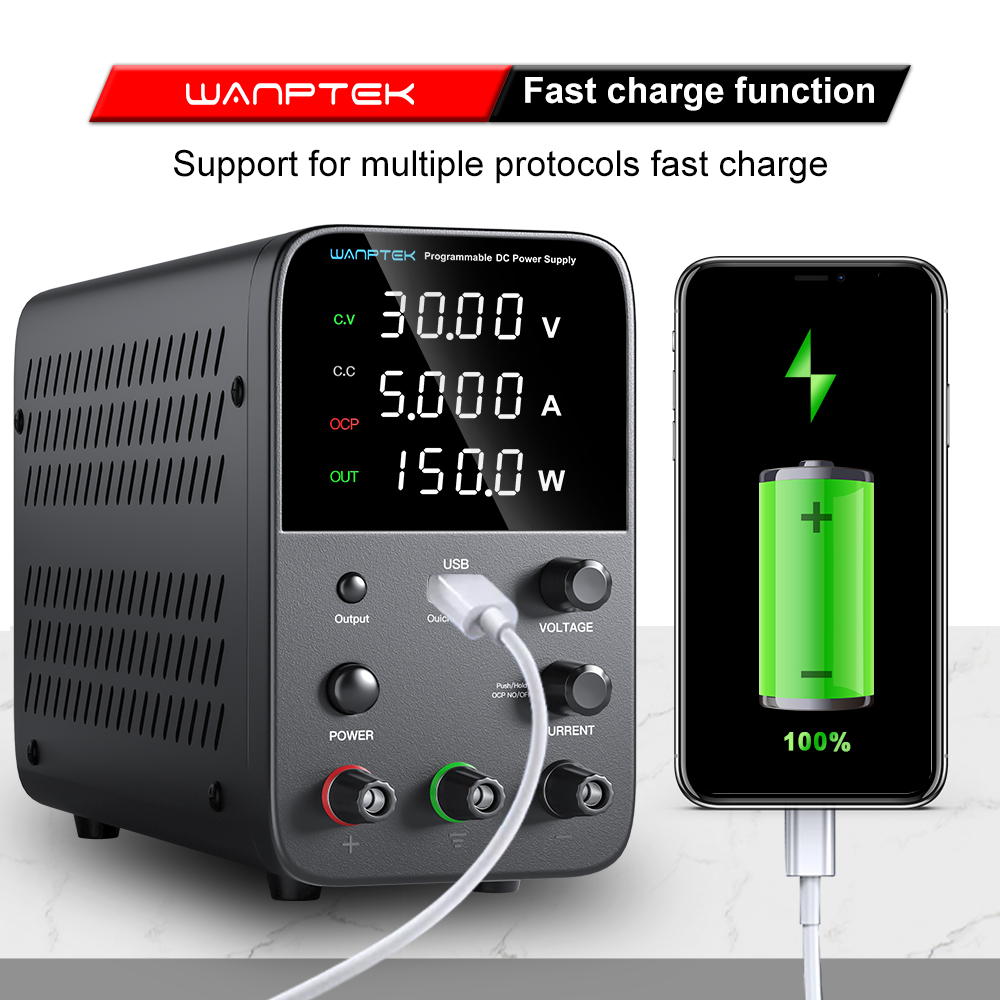 مصدر طاقة مختبري من وانبتيك 30 - مراجعة Programmable Dc Power Supply 60V 10A وسعره